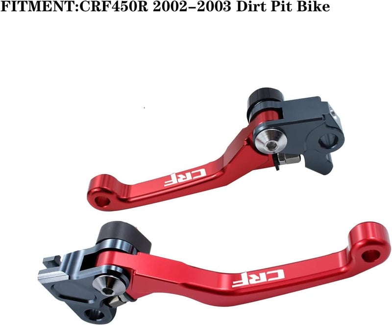 Adsspro Motorcycle Billet Foldable Brake Clutch Lever Handle CNC Aluminum Pivot for CRF450R 2002-2003 Dirt Pit Bike - Image 2